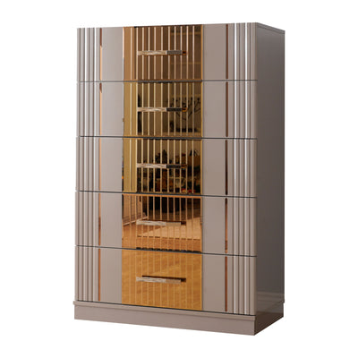 Lorenzo - 5 Drawer Chest - Gray