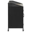 Arlette - 2 Door Mobile Home Bar Wine Cabinet With Smooth Rolling Casters - Black