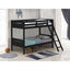 Bunk Bed With Built In Ladder, Safety Guardrails And Angled Access Step