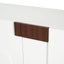 Sideboard Buffet Cabinet Wide Storage Unit With 4 Doors & Adjustable Shelves - White