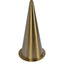 Lisbon - Floor Lamp With On / Off Switch Coned Base Hanging Shade - Antique Brass / White