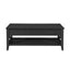 Decatur - Farmhouse Lift Top Coffee Table With Storage - Black / Ash