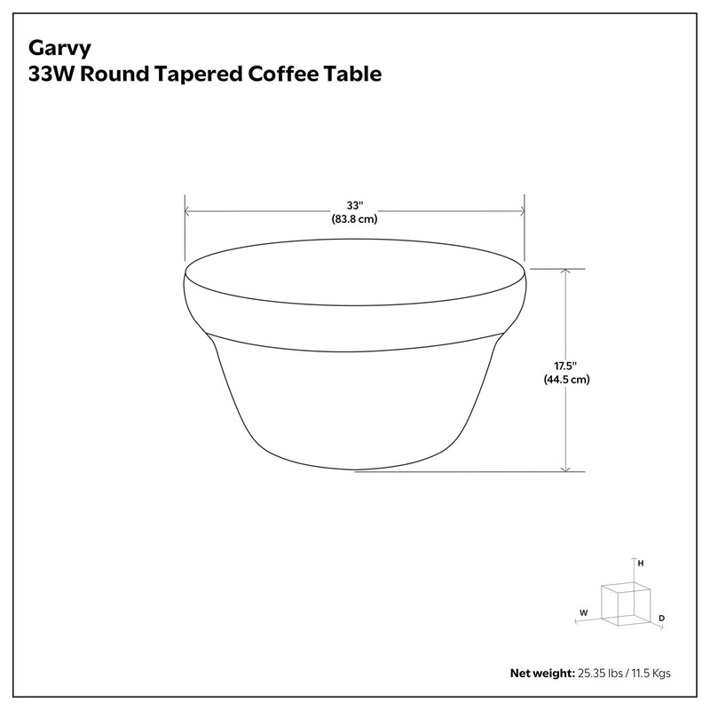 Garvy - Coffee Table - Rustic Bronze