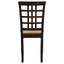 Lattice Back Side Chair (Set of 2) - Brown