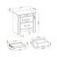 Lorenzo - Nightstand With Hidden Compartment And Handles - Silver