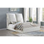 Corwyn - Queen Upholstered Panel Bed With Headboard Pillows - White