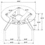 Flynn - Round Glass Top Dining Table - Brown