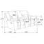 Sebring - Upholstered Manual Reclining Loveseat With Center Storage Console - Gray