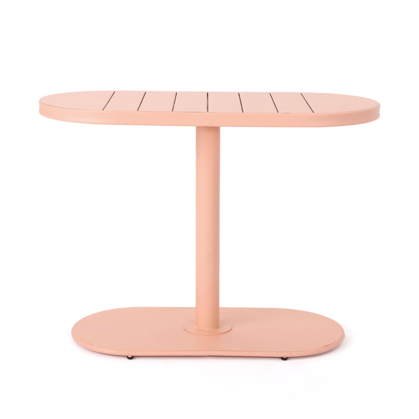 3 Piece Elegant Outdoor Bistro Set With 2 Chairs And Oval Table