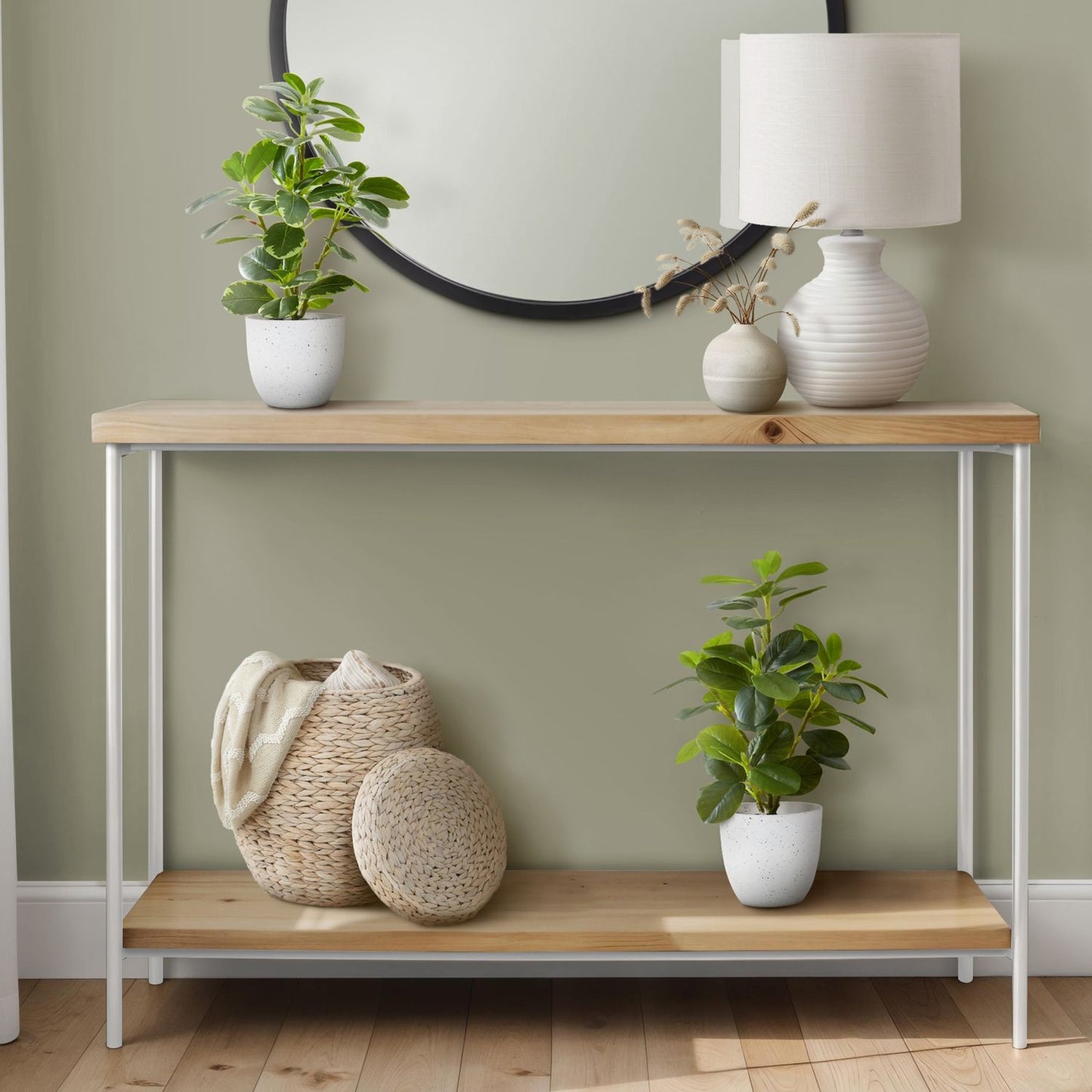 Artificial Ficus Elastica Plant (Set of 2)
