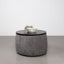 Reeves - Round Upholstered Lift Top Storage Ottoman - Gray