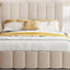 Elegant Upholstered Platform Bed With Hydraulic Storage System