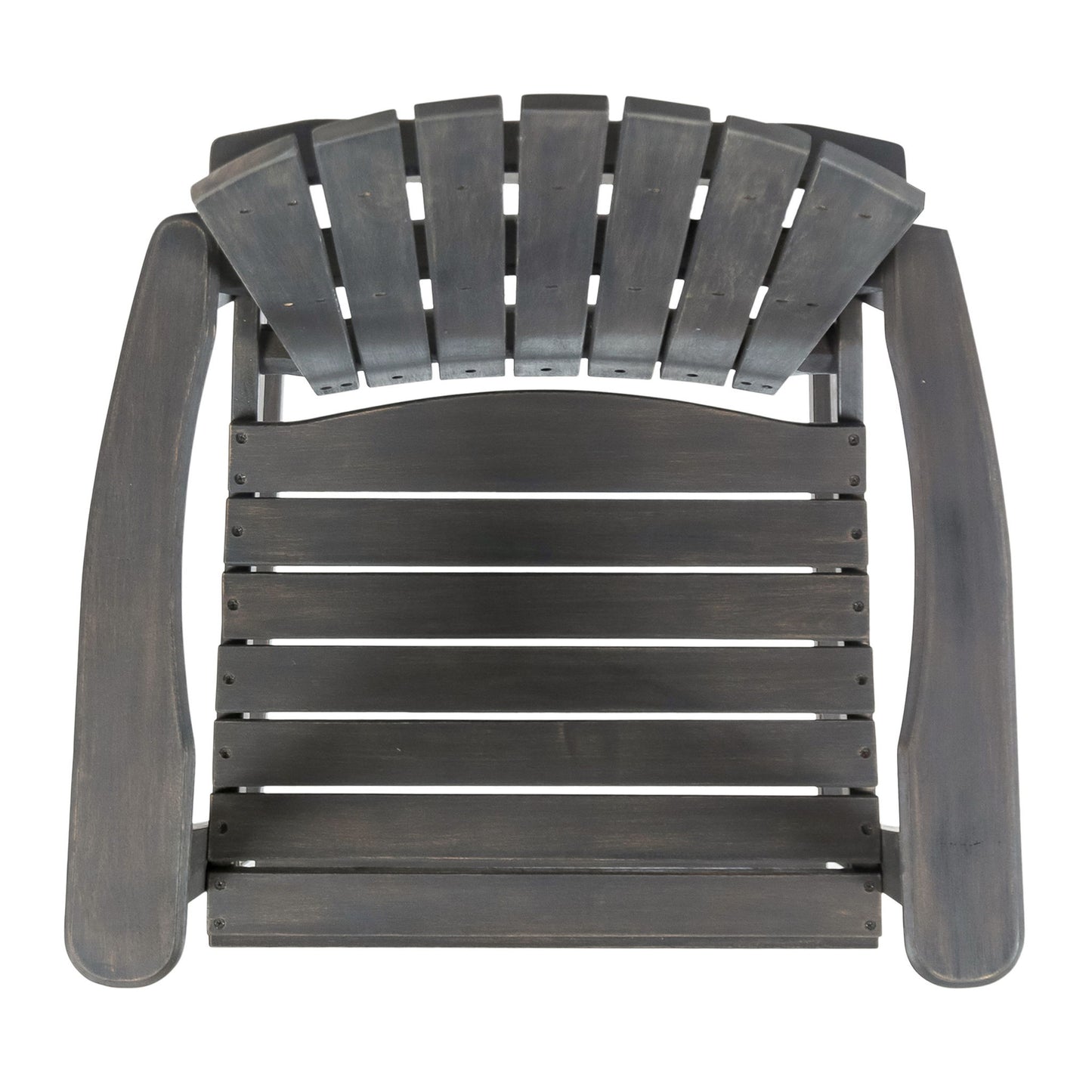 Outdoor Acacia Wood Adirondack Barstools (Set of 2)