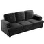 Modern Sofa, Comfortable 3 Seater Couch With Deep Seating, Loose Back Cushions, Wide Arms