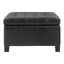 Square Tufted Indoor Ottoman With Lift-Top Storage