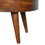 Rounded Wood Table