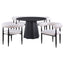 Dorgan - 5 Piece Round Dining Set - Black