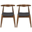 Dining Chairs With Ergonomic Backrest (Set of 2)
