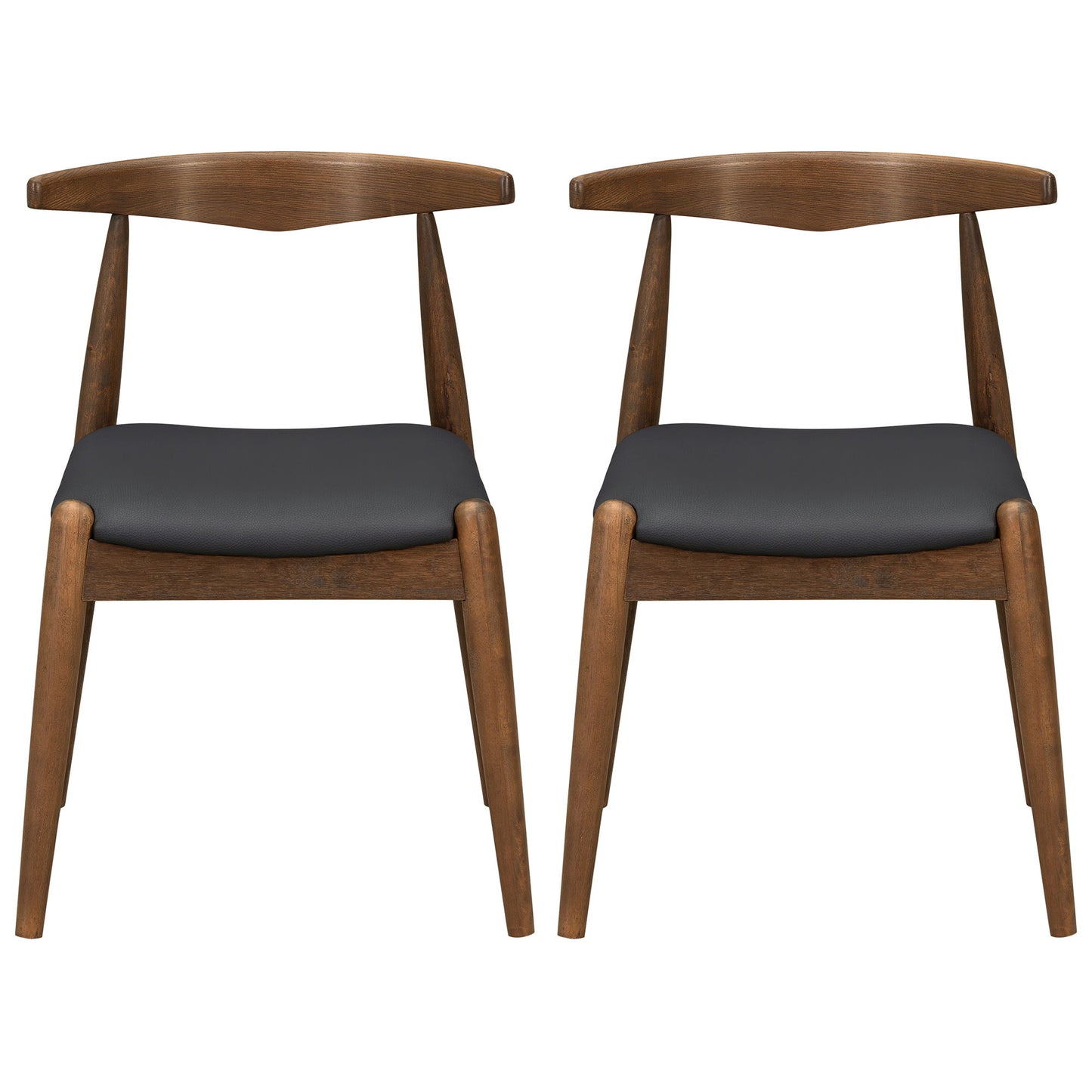 Dining Chairs With Ergonomic Backrest (Set of 2)