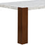 Hettie - Dining Table With Engineered Stone Top - Brown