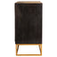 Denali - 2 Door Accent Cabinet With Variegated Grain Doors And Soft Base - Walnut
