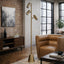 Lumina - Floor Lamp With Rotary Switch Triple Spots Cone Base - Gold