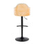 Ahoy - Contemporary Adjustable Barstool, Swivel With Rounded T Footrest (Set of 2)