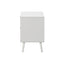 Accent Table & Storage Drawers - White