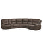 Gaia - 6 Piece P2 Power Sectional - Brown