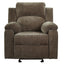 Upholstered Manual Recliner Chair With 3 Adjustable Backrest Positions