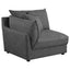 Tomasina - Modular Sofa With Cushions And Padded Arms - Black