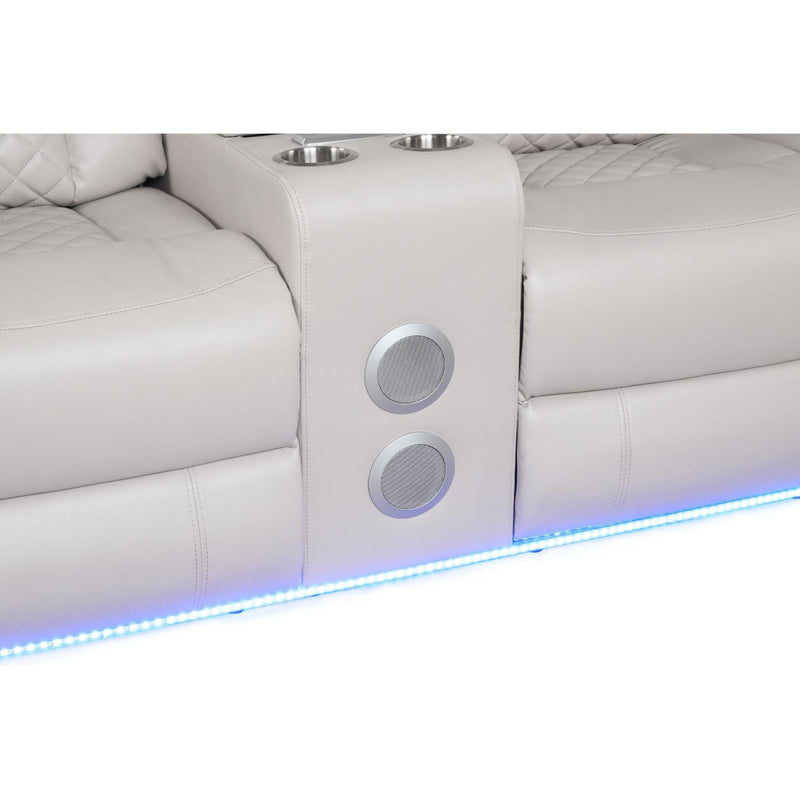 Benz - LED & Power Recliner With Adjustable Headrests And Ambient LED Lighting