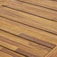 Outdoor Acacia Wood Dining Table, Sandblast Finish