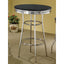 Round Bar Table With Retro Design - Black