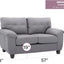 Stylish Loveseat With Padded Arms