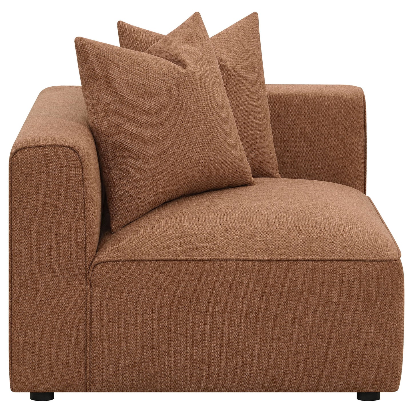 Colleen - 6 Piece Modular Sectional With Tight Seats - Terracotta
