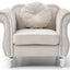 Chic Transitional Flared Arm Chair