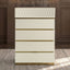 Stanley - 5 Drawer Chest With Crocodile Texture - Gray