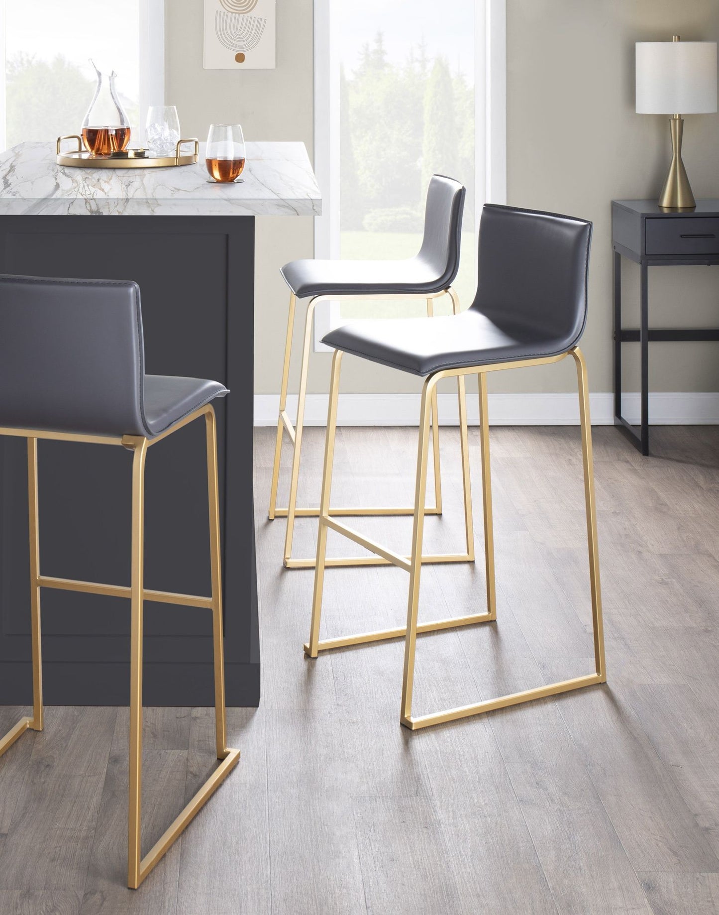 Mara - Contemporary Upholstered Barstool (Set of 2)