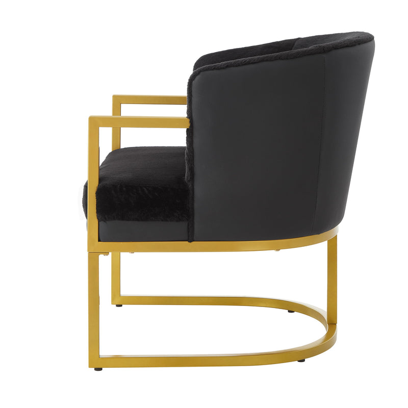 Upholstered Reading Accent Armchair For Living Room