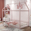 Metal Bed House Bed Frame With Fence
