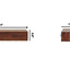 Lunar - 2 Drawer Wall Mounted Console - Brown