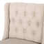 Solstara - Upholstered Dining Barstool With Button Tufted And Wing Back