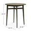 Outdoor Acacia Wood Bar Table With Slat Top