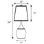 Droplet Empire - Shade Urn Table Lamp (Set of 2) - Silver