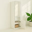 Elise - Slim Modular Closet Cabinet With Mirror - White