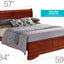 Sleigh Bed With Low Footboard