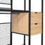 Open Style Wardrobe With Hanging Rails, Shelves And Drawers