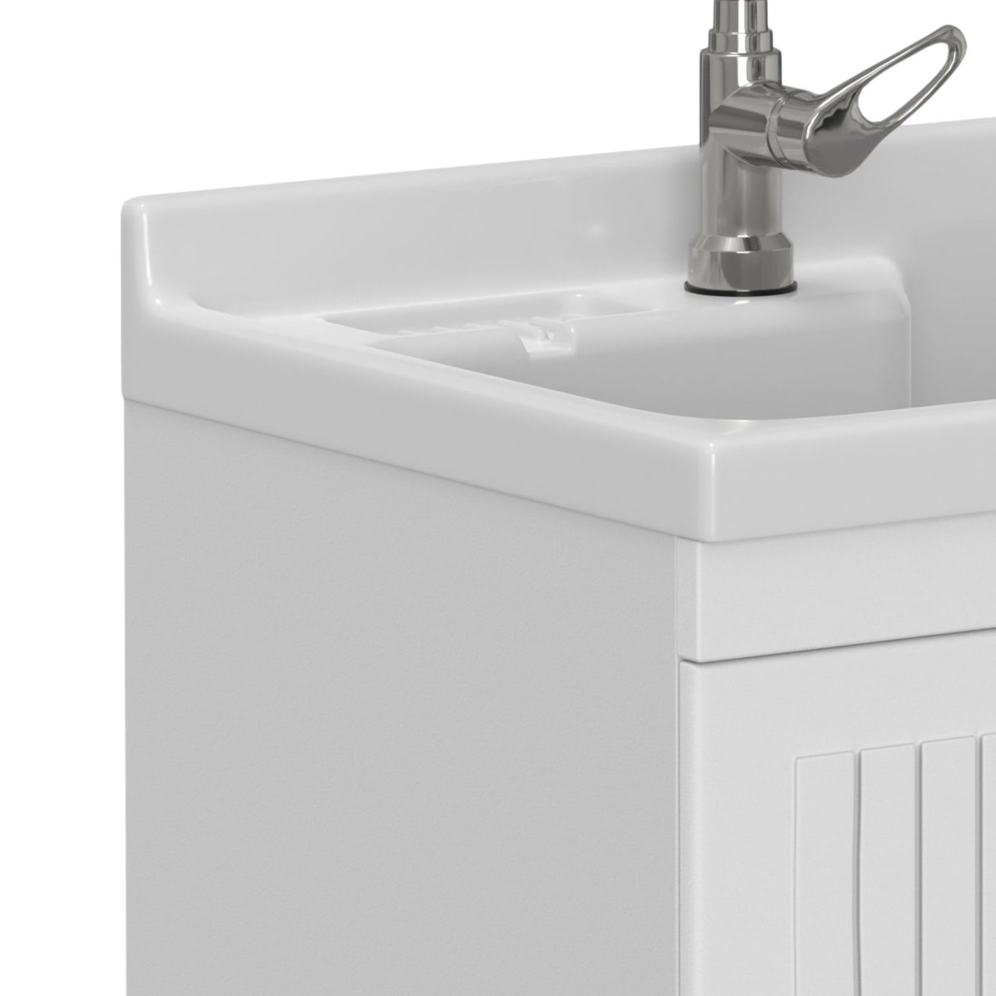 Murphy - Laundry Cabinet & Faucet And Stainless Steel Sink