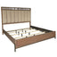 Elegant Design Upholstered And Strap Panel Bed